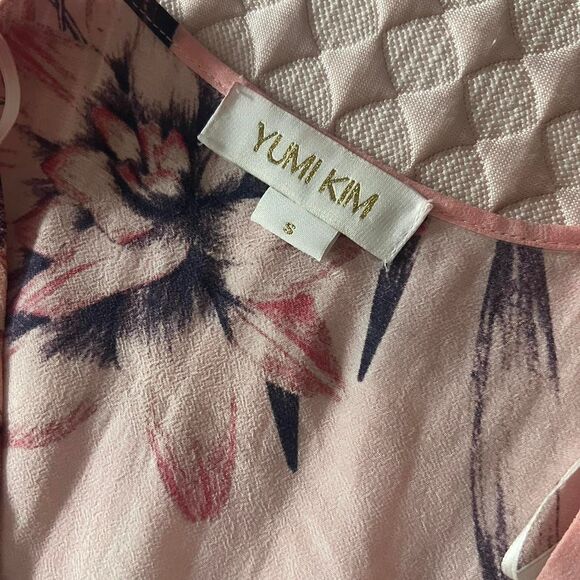 Yumi Kim Pink Cold Shoulder Wrap Blouse - Picture 3 of 5